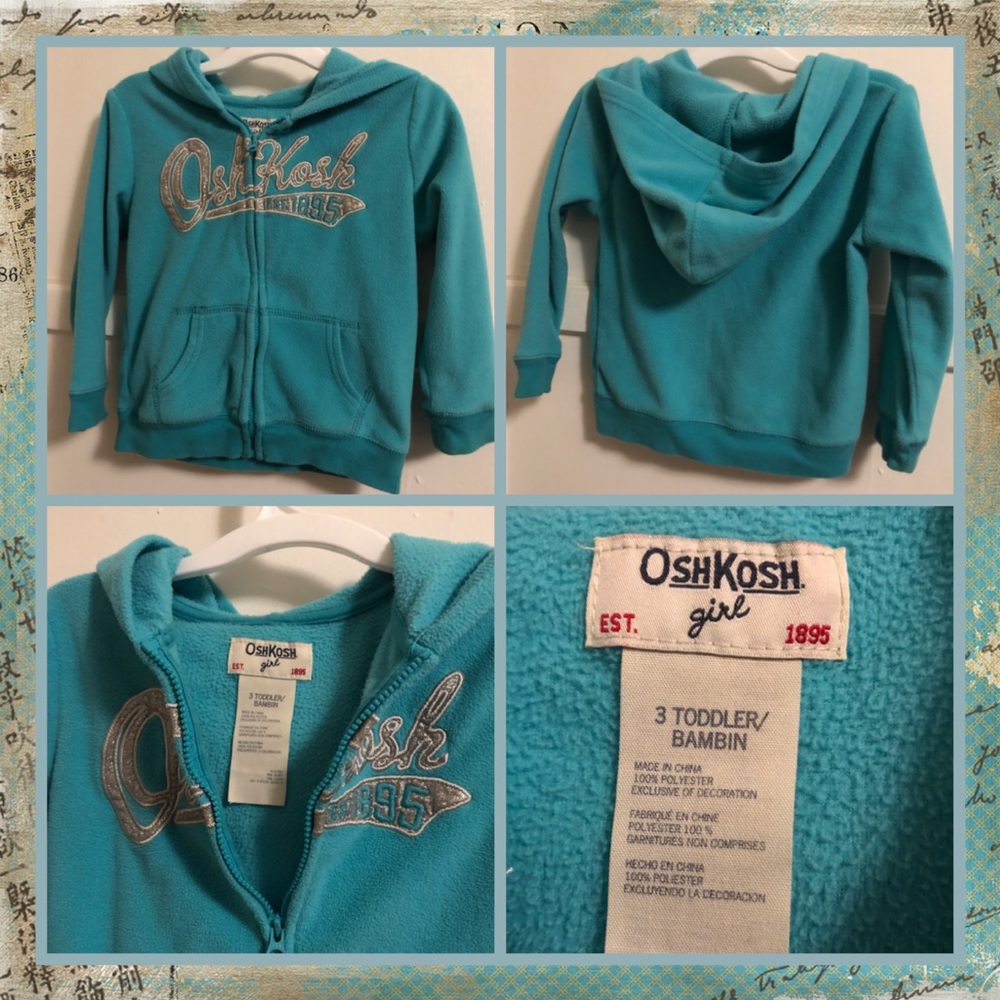 Osh Kosh Bgosh - Aqua Fleece Hoodie Jacket